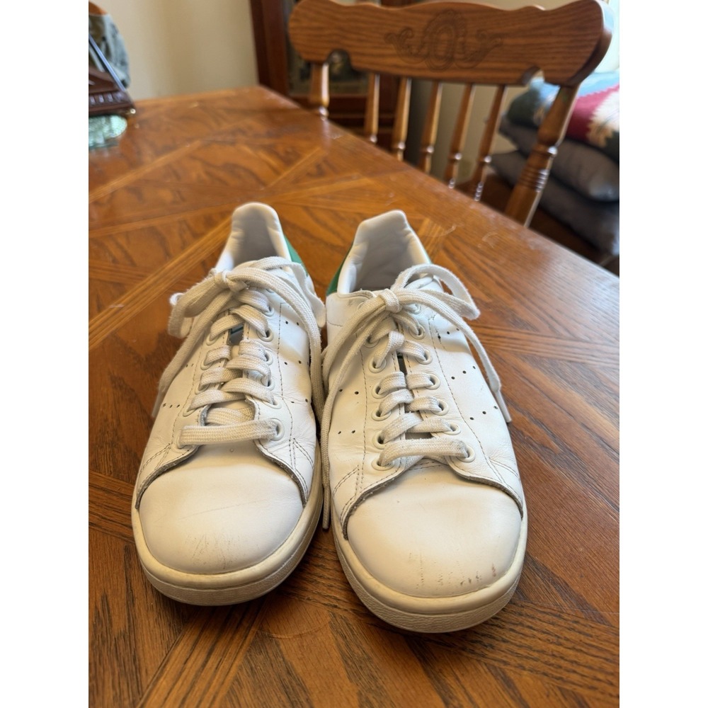 Adidas Stan Smith White Green Athletic Casual Size 6 1/2